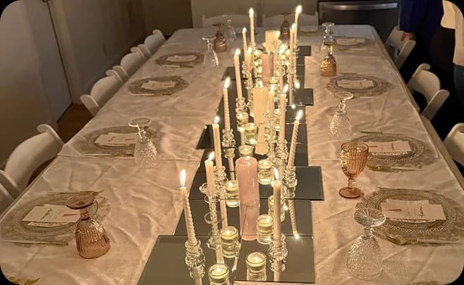 Private home dinner table — Meeting Point project